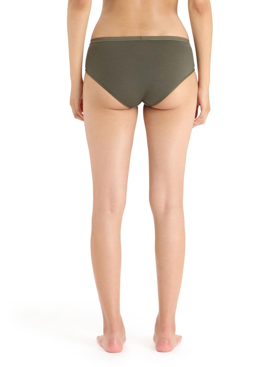 Loden Icebreaker Merino Siren Hipkini Briefs Women's Underwear | AU 1726YXFU